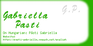 gabriella pasti business card